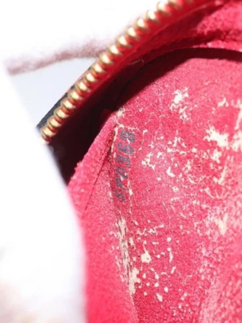 LOUIS VUITTON Epi Dauphine MM Pouch Red M48457 LV Auth th5640 - Picture 11 of 16